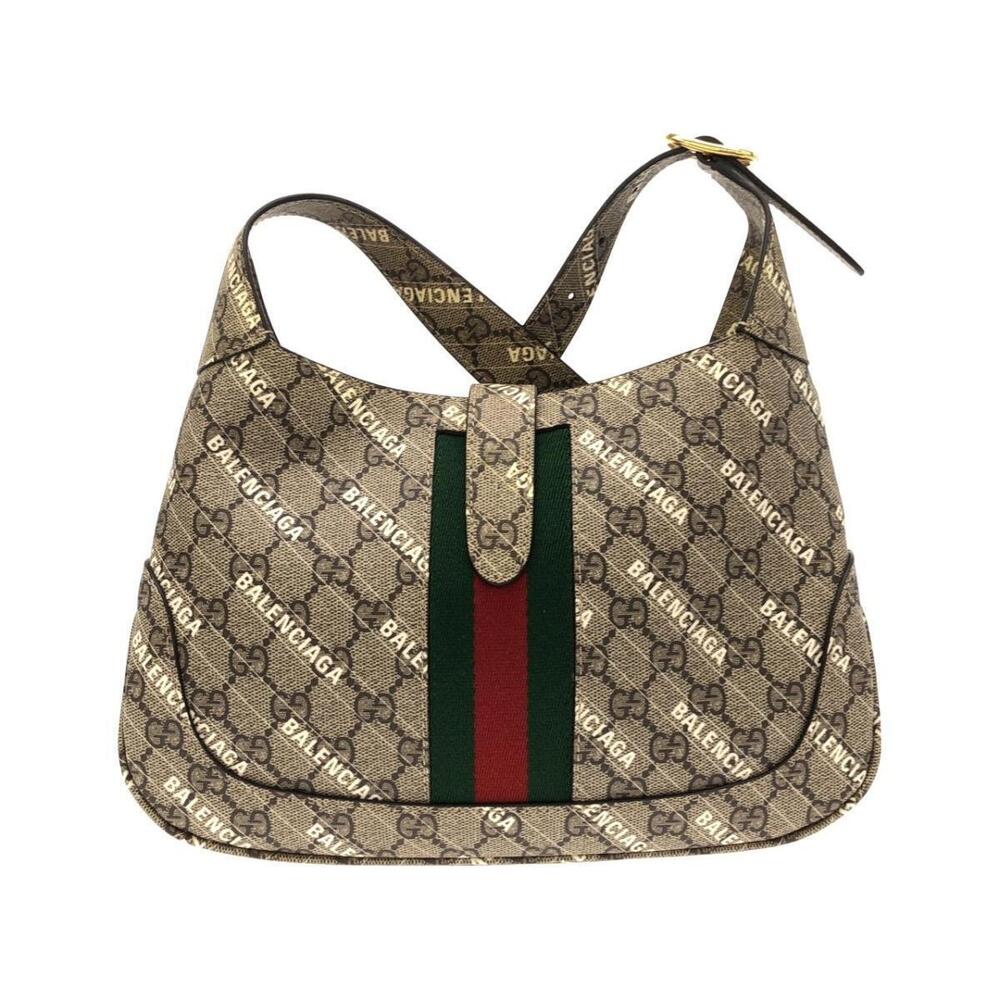 Gucci Balenciaga Jackie shoulder bag Hacker beige GG Supreme - Picture 2 of 6